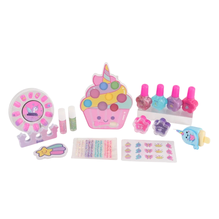 33-Piece Cute Unicorn Makeup Set for Kids