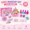 33-Piece Cute Unicorn Makeup Set for Kids
