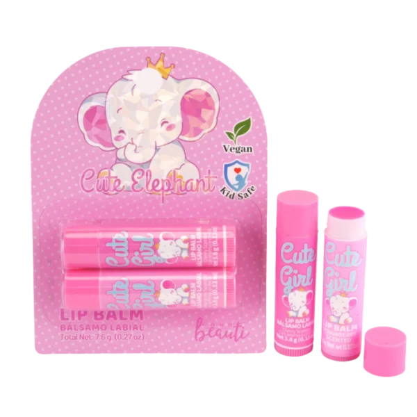 Cute Elephant Lip Balm Duo