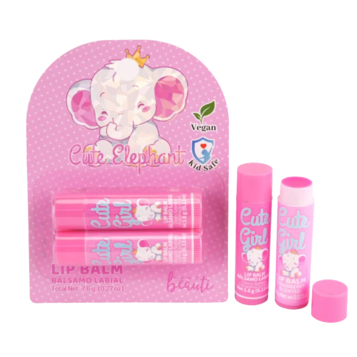 Cute Elephant Lip Balm Duo