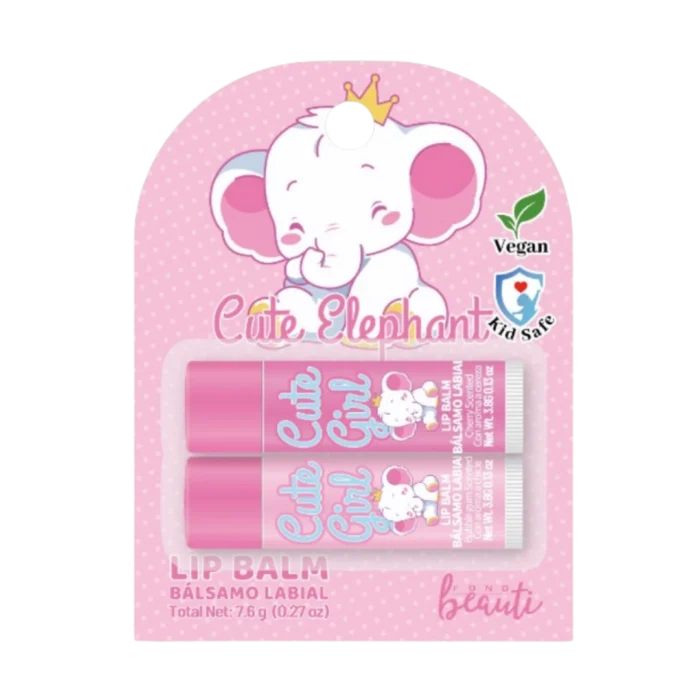 Cute Elephant Lip Balm Duo